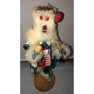 Navajo Hopi Kachina Dancing Bear Katsina Doll Native Hand Carved Artist Signed